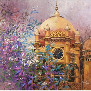 Ashraf, 30 x 30 Inch, Oil on Canvas, Floral Painting, AC-ASF-024